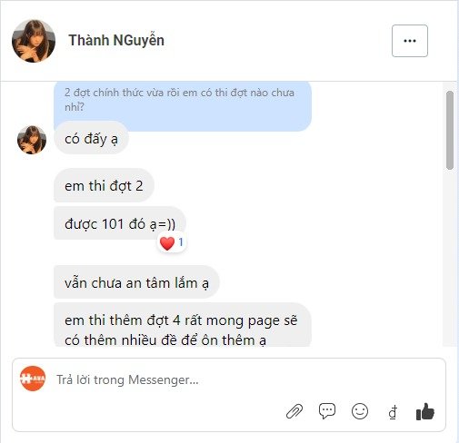 Nguyễn Thành 101 điểm ĐGNL đợt 2