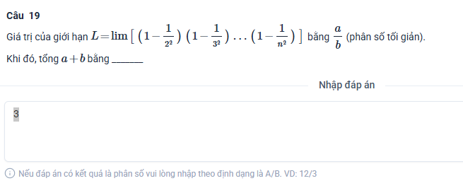 TSA cau hoi dang dien dap an