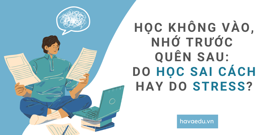 Học không vào, nhớ trước quên sau: Do học sai cách hay do stress?